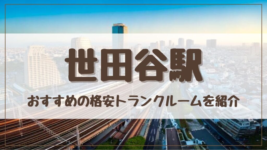 【特集】世田谷駅でおすすめの格安トランクルーム12選！料金が安い人気店ランキングを紹介